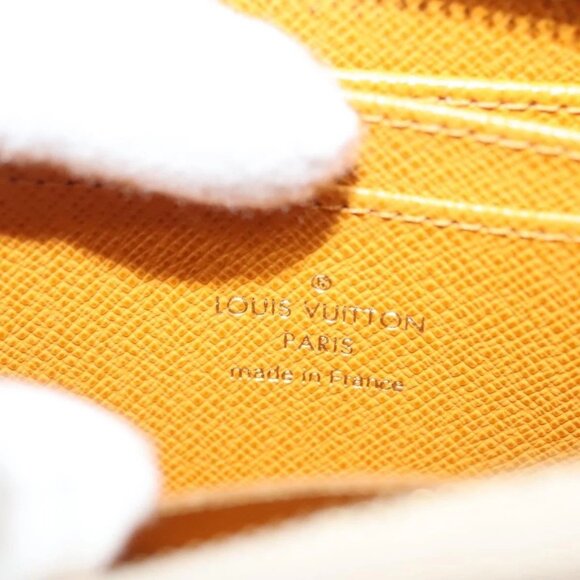 LOUIS VUITTON Monogram Monopanam Zippy Coin Purse Beige M82691 LV Auth 115227M - Picture 12 of 16